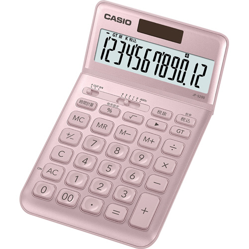 楽天市場】カシオ デザイン電卓 １２桁 ジャストタイプ ホワイト ＪＦ