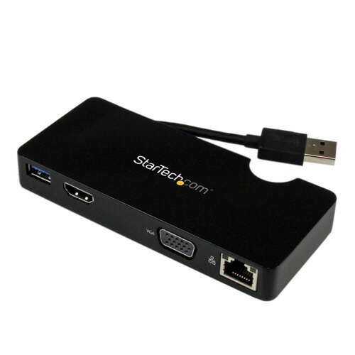 【お取寄せ品】 ＳｔａｒＴｅｃｈ．ｃｏｍ　ＵＳＢ３．０接続ノートパソコン・ミニドッキングステーション　ＵＳＢ３ＳＭＤＯＣＫＨＶ　１台 【送料無料】