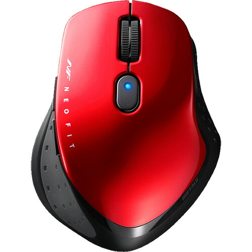 バッファロー 無線BlueLEDプレミアムフィットマウス Mサイズ レッド 2zzhgl6 Amazon.co.jp: バッファロー BUFFALO 無線(2.4GHz) BlueLED