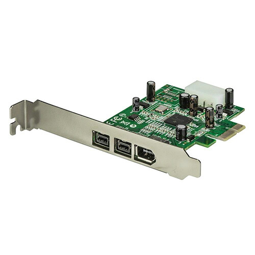 【お取寄せ品】 ＳｔａｒＴｅｃｈ．ｃｏｍ　ＩＥＥＥ　１３９４ａ×１／１３９４ｂ×２増設ＰＣＩｅカード　ＦｉｒｅＷｉｒｅ　８００×２／４００×１　ＰＥＸ１３９４Ｂ３　１台 【送料無料】