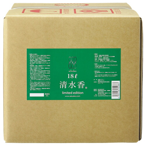 【お取寄せ品】 国際興業　消臭スプレー「清水香リミテッドエディション」詰替えＢＯＸ　無香料Ａ　１８Ｌ　Ｓ３８６０－０５　１個 【送料無料】 13,250円