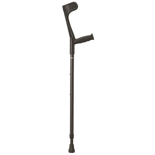 【お取寄せ品】 ケイ・ホスピア オッセンベルグ カーボンクラッチ ロフストランドクラッチ 折りたたみタイプ グリップ・シャフト:ブラック 1本 【送料無料】|ぱーそなるたのめーる