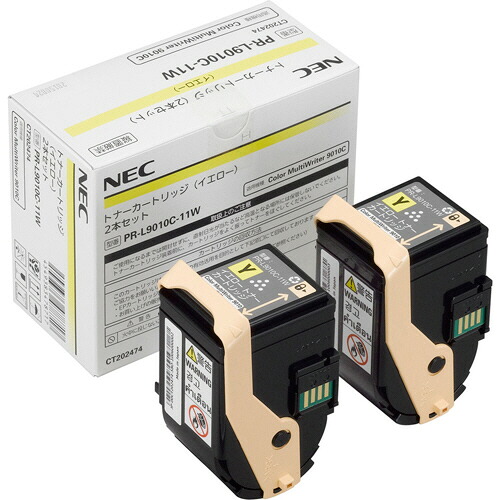 【お取寄せ品】 ＮＥＣ　トナーカートリッジ　イエロー　ＰＲ－Ｌ９０１０Ｃ－１１Ｗ　１箱（２個） 【送料無料】