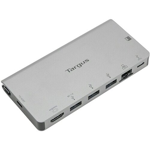 Ｔａｒｇｕｓ　ＵＳＢ&minus;Ｃ　４Ｋ　ＨＤＭＩ　ドッキングステーション　カードリーダー　１００Ｗ　ＰＤパススルー充電対応　シルバー　ＤＯＣＫ４１４　１個 【送料無料】｜ぱーそなるたのめーる