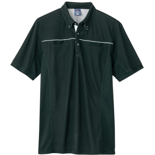 【お取寄せ品】 アイトス　ＴＵＬＴＥＸ（タルテックス）　半袖ポロシャツ（男女兼用）　ＷＩＮＣＯＯＬ　ブラック　３Ｌ　ＡＺ－５５１０４４－０１０－３Ｌ　１着 【送料無料】