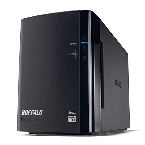 【お取寄せ品】 バッファロー ドライブステーション ミラーリング機能搭載 USB3.0用 外付けHDD 2ドライブ 8TB ブラック HD−WL8TU3/R1J 1台 【送料無料】|ぱーそなるたのめーる
