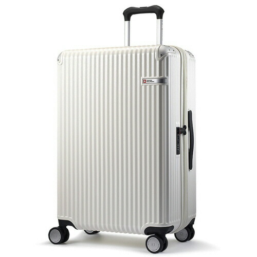 【お取寄せ品】 エム・エス・シー　ＳＷＩＳＳ　ＭＩＬＩＴＡＲＹ　ＳＯＧＬＩＯ（ソーリオ）　スーツケース　８３Ｌ　バニラホワイト　ＳＭ－Ｉ２２６　ＷＨＩＴＥ　１台 【送料無料】