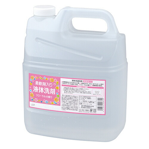 （まとめ）熊野油脂 ファーマアクト 液体洗濯洗剤業務用 4L 1セット（4本）〔×3セット〕 まとめ) 熊野油脂 ファーマアクト 業務用 液体洗濯洗剤 無香料 4L 1本 ×