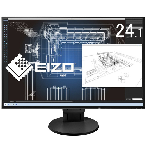 EIZO　FlexScan　24．1型　カラー液晶モニター　ブラック　EV2456?BK　1台 【送料無料】画像