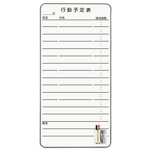 ライオン事務器　スチール　コンタクトボード　行動予定表　４３５&times;８７５ｍｍ　ＣＴ&minus;３Ｋ　１枚 【送料無料】｜ぱーそなるたのめーる