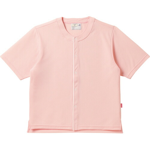 【お取寄せ品】 トンボ　半袖シャツ　エコ・メッシュ防縮ニット　オレンジピンク　Ｌサイズ　ＣＲ８３７－１３－Ｌ　１着 【送料無料】
