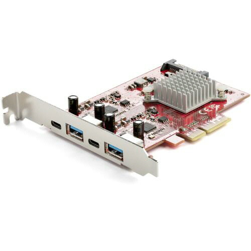 【お取寄せ品】 ＳｔａｒＴｅｃｈ．ｃｏｍ　４ポートＵＳＢ　ＰＣＩ　Ｅｘｐｒｅｓｓインターフェースカード　レッド　ＰＥＸＵＳＢ３１２Ａ２Ｃ２Ｖ　１個 【送料無料】｜ぱーそなるたのめーる