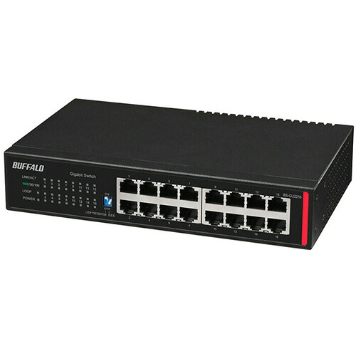 バッファロー レイヤー2 Giga アンマネージスイッチ 16ポート ブラック BS−GU2216 1台 【送料無料】|ぱーそなるたのめーる