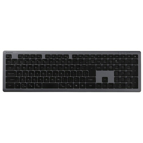 【お取寄せ品】 エレコム　ＵＳＢ無線／Ｂｌｕｅｔｏｏｔｈ　薄型フルキーボード　プレシジョニスト　ブラック　ＴＫ－ＰＮ１０ＦＭＰＢＫ　１台 【送料無料】