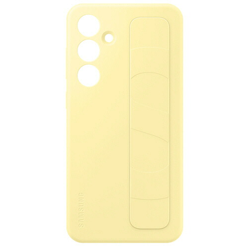【お取寄せ品】 サムスン　Ｇａｌａｘｙ　Ｓ２４　ＦＥ　スタンディンググリップケース　イエロー　ＥＦ－ＧＳ７２１ＣＹＥＧＪＰ　１個 【送料無料】