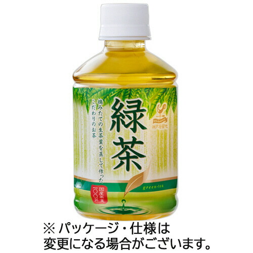 【１４４本】富永貿易　神戸居留地　緑茶　２８０ｍｌ　ペットボトル　１セット（１４４本：２４本×６ケース） 【送料無料】
