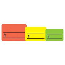 【お取寄せ品】 ササガワ　ケイコーカード　￥付　大　レモン　１４－３６４５　１セット（３００枚：３０枚×１０パック） 【送料無料】