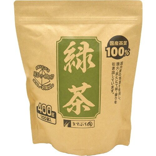 ますぶち園　オキロン　三角ティーバッグ　緑茶　１セット（５００バッグ：１００バッグ×５袋） 【送料無料】