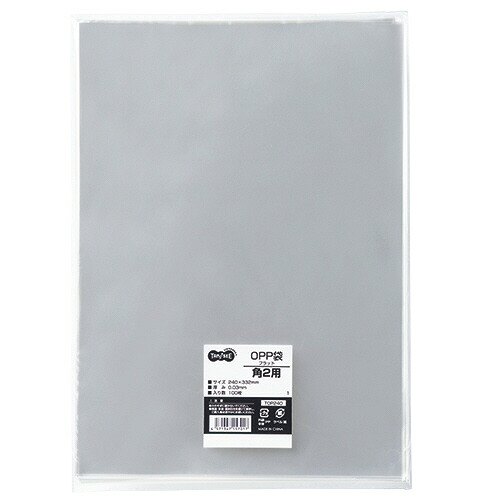 ＴＡＮＯＳＥＥ　ＯＰＰ袋　フラット　角２　２４０×３３２ｍｍ　１セット（１０００枚：１００枚×１０パック） 【送料無料】
