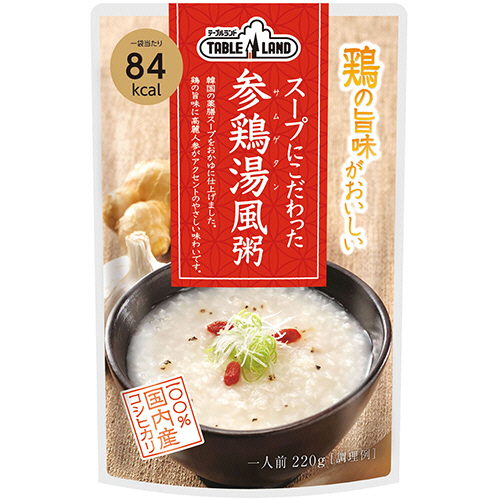 丸善食品工業 テーブルランド スープにこだわった参鶏湯風粥 ２２０ｇ パック 全日本送料無料 １２パック １セット 予約販売