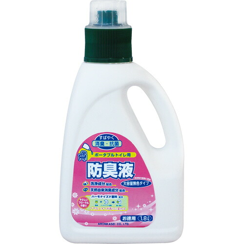 アロン化成　ポータブルトイレ用防臭液　大容量　無色タイプ　１．８Ｌ／本　５３３&minus;２０９　１セット（６本） 【送料無料】｜ぱーそなるたのめーる