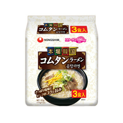 農心ジャパン 本場韓国コムタンラーメン 111g 1セット(36食:3食×12パック) 【送料無料】