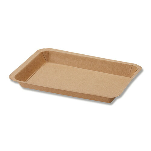 【お取寄せ品】 シモジマ　ＨＥＩＫＯ　食品容器　クラフトフードトレー　１２&minus;１７　＃００４５０００２１　１セット（１２００枚：５０枚&times;２４パック） 【送料無料】｜ぱーそなるたのめーる