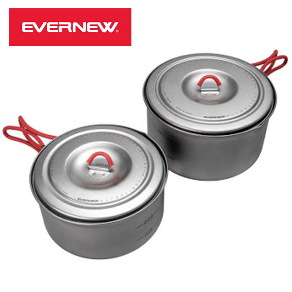 EVERNEW エバニュー Ti U.L. Pot 900 + 1300 ECA536 国内正規品 アウトドア キャンプ 登山 クッカー ポット|P2 Chiba Peak Pulse