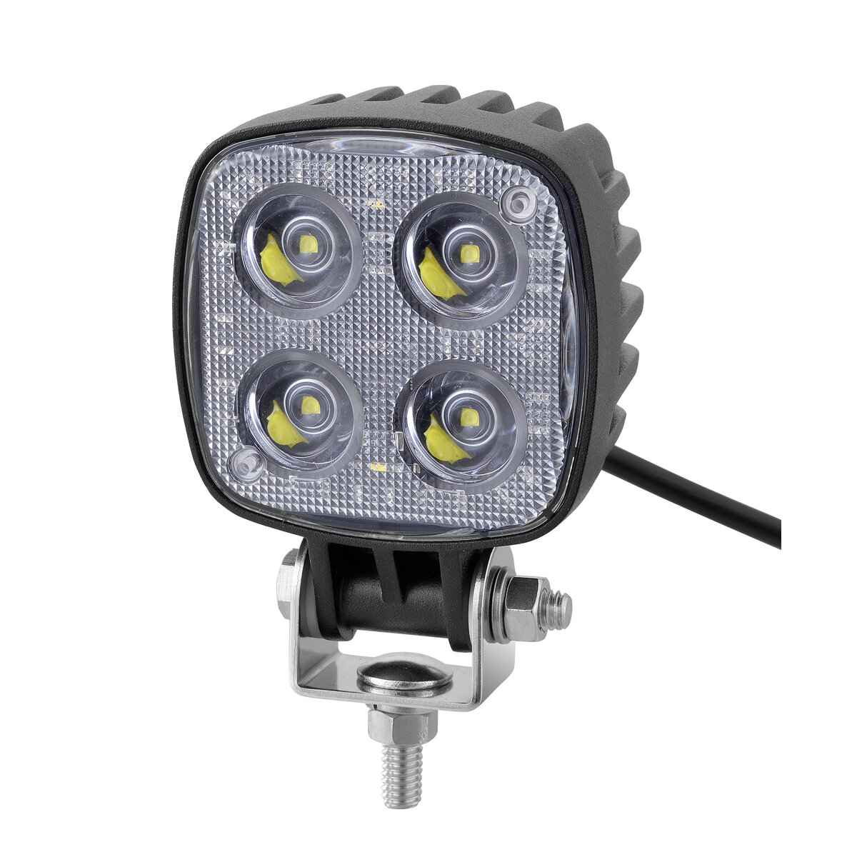 【Pa-manオリジナル】 融雪ワークランプ LED DC12V/24V 解氷機能付 1100lm 防水IP67 角型 作業灯 17042W