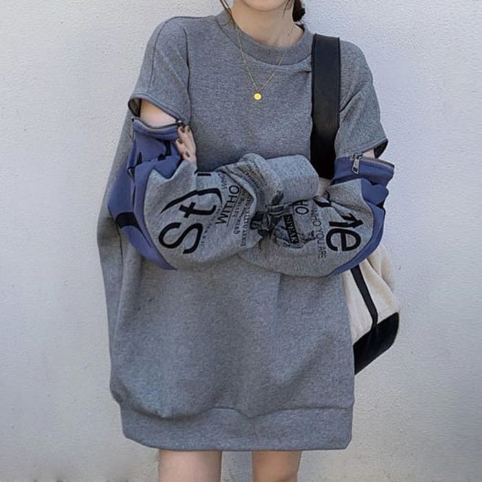 リット トレーナー ファスナーデザイン 春秋 通学 カジュアル ガーリー 可愛い きれいめ フォーマル 10代 20代 おしゃれ 17303