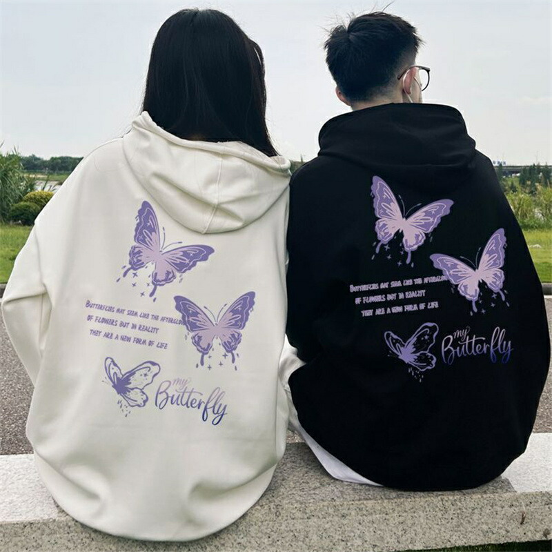 ペアルック パーカー 裏起毛 とんぼ 可愛い ゆったり 秋 冬 ブランド ペアルック カップル お揃い 服 レディース おしゃれ 春 カ