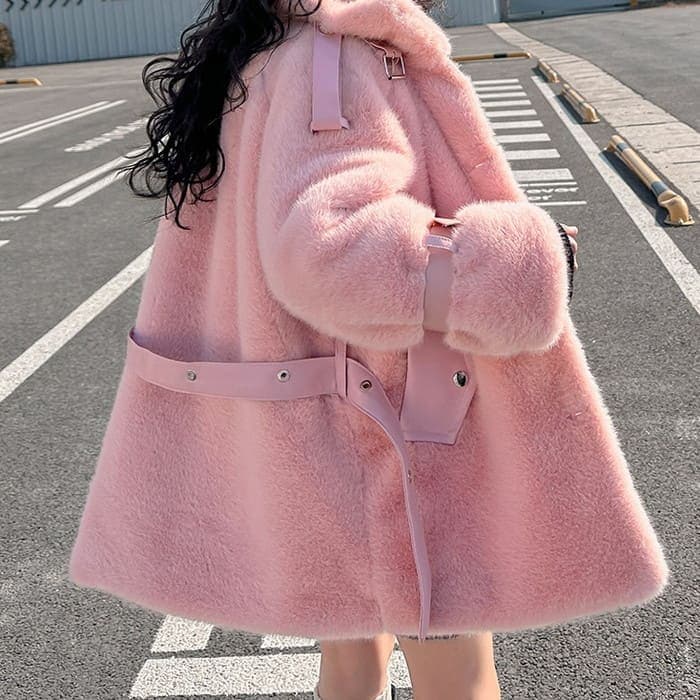 小学生 キッズ 女の子 裏起毛 ボア コート ジャケット パステルカラー ウエストベルト 春秋冬 アウター 通学 カジュアル ガーリ