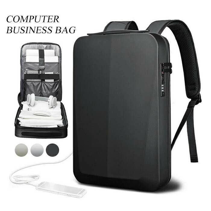 リュック リュックサック バッグ PCバッグ ビジネスバッグ パソコンバッグ プラスチック 撥水 メンズバッグ メンズ ショルダ|パブロ店