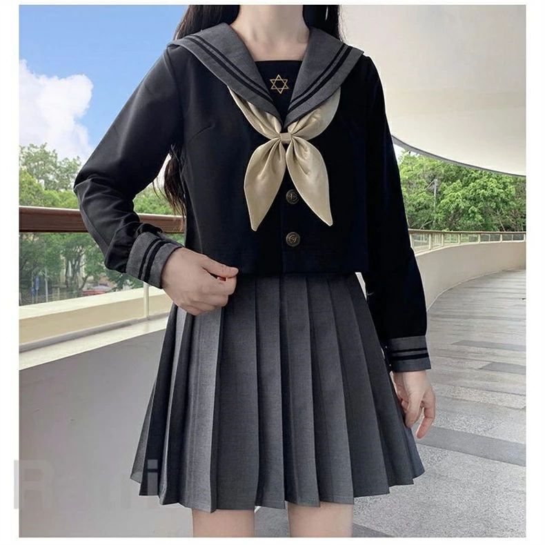JK制服セーラー服大きいサイズコスプレ衣装仮装コスチューム学院風学生服半袖/長袖プリーツスカートギャル服入学式卒業式文化祭