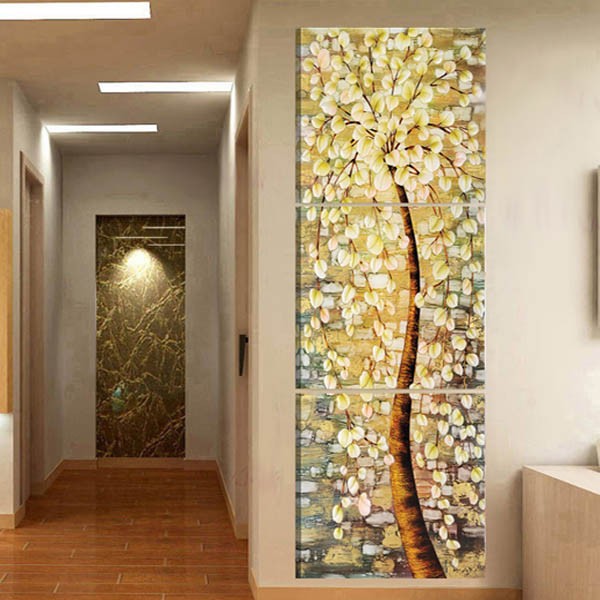 3枚セット サイズ選択可能 アートパネル ノンフレーム絵画 縦 木蓮 モクレン 木 幻想的 壁掛け インテリア絵画 ウォールデコ 自然風景 癒し 飾り