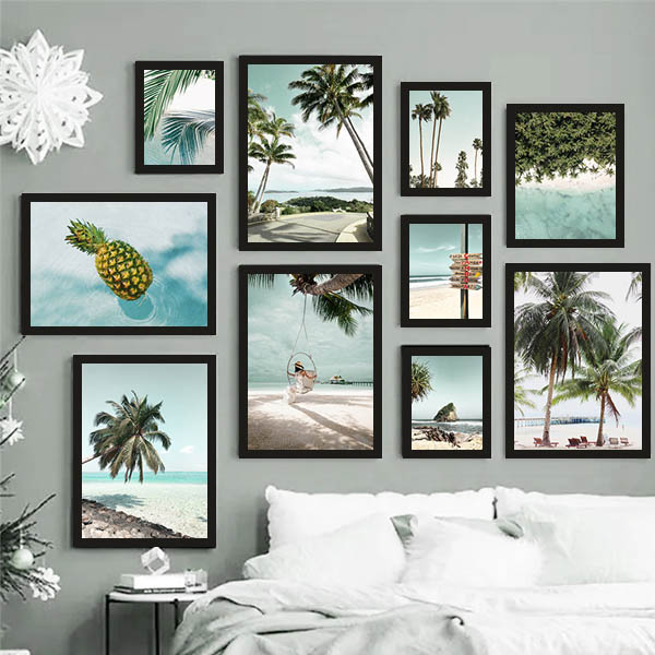 楽天市場】5枚1セット 額入り アートポスター アートパネル 枠付き