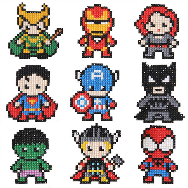 楽天市場 シールタイプ セット ダイヤモンド刺繍 キット スーパーマン アベンジャーズ ヒーロー ディズニー ビーズ刺繍 モザイクアート リハビリ 趣味 絵画 カラービーズ Peachyshop楽天市場店