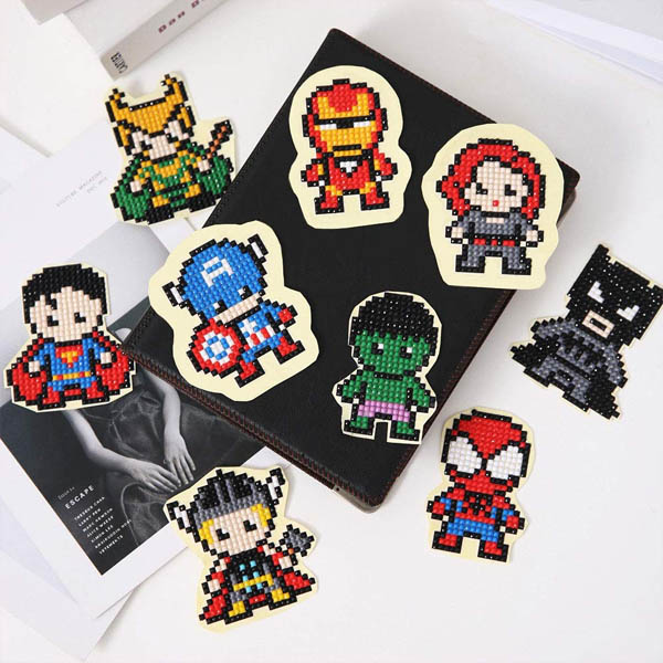 楽天市場 シールタイプ セット ダイヤモンド刺繍 キット スーパーマン アベンジャーズ ヒーロー ディズニー ビーズ刺繍 モザイクアート リハビリ 趣味 絵画 カラービーズ Peachyshop楽天市場店