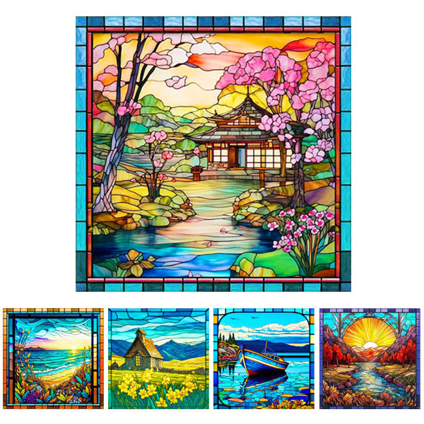 楽天市場】初級 フル ダイヤモンドアート キット ビーズ刺繍 ステンド