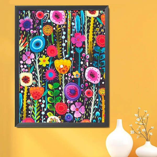 楽天市場】中級 フル ダイヤモンドアート キット ビーズ刺繍 花手水