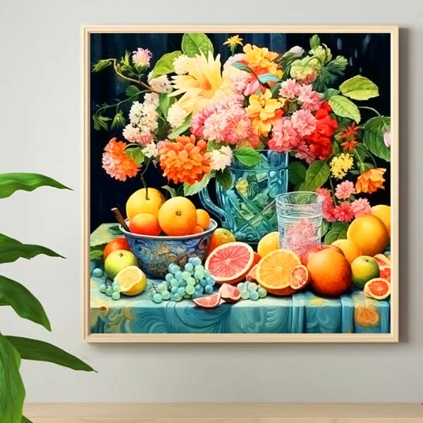 楽天市場】中級 フル ダイヤモンドアート キット ビーズ刺繍 ザクロ