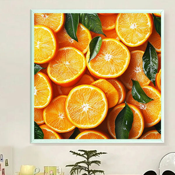 楽天市場】中級 フル ダイヤモンドアート キット ビーズ刺繍 フルーツ