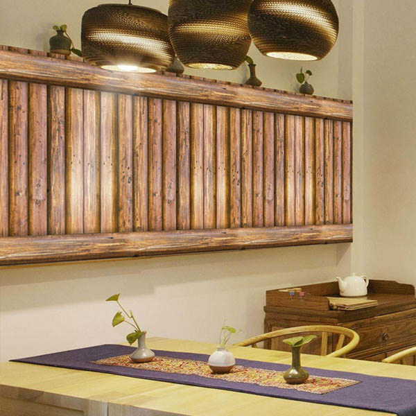 楽天市場 ウォールステッカー 壁紙 クロスシール アジアンテイスト 板模様 アンティーク風 リアル転写 バリ ハワイアン 内装 Diy 剥がせる Peachyshop楽天市場店