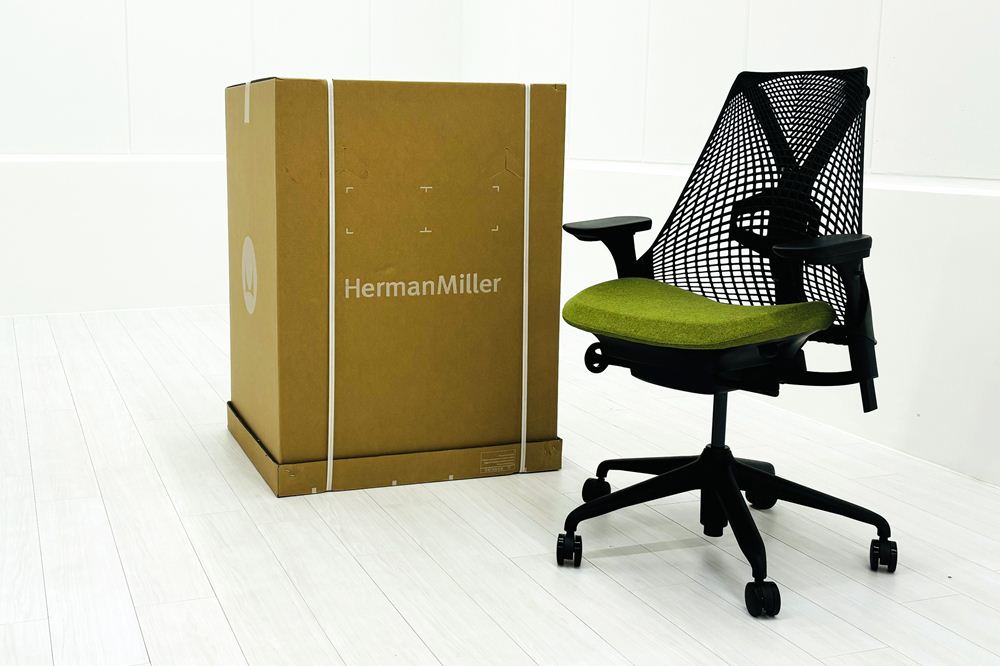 【未開封未使用品】 ハーマンミラー セイルチェア ミドルバック 中古 Herman Miller 中古オフィス家具 フルアジャスタブルアーム ランバーサポート ローデン|Office idea