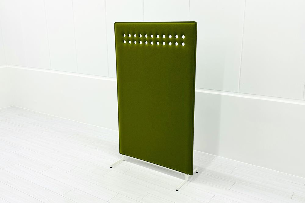 オカムラ ライブス パネル パーテーション 中古 間地切り OKAMURA Lives Panel 中古オフィス家具 グリーン/ライトグレー 900/420/1460【安心の6ヶ月保証・初期不良返品交換】｜Office idea
