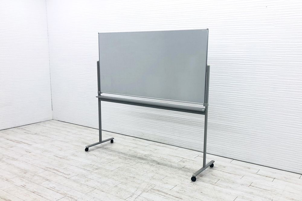 【今だけポイントアップ中】オカムラ ホワイトボード 中古 自立式ホワイトボード キャスター付 両面タイプ 中古オフィス家具 1900/600/1800【安心の6ヶ月保証・初期不良返品交換】