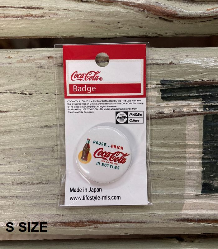 楽天市場】コカ・コーラ カタカナ 缶バッチ バッチ Mサイズ 32mm