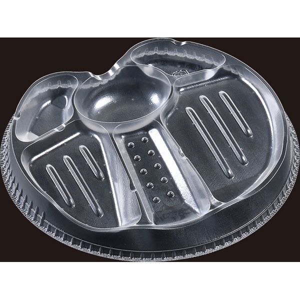 【ケース販売】エフピコ 冷麺容器 ＡＰクレア１９中皿４ ＡＰエコ（1ケース/1200枚入）F050680｜PACKGARAGE