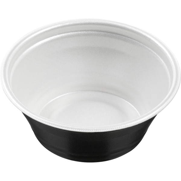 【ケース販売】エフピコ デリバリー・テイクアウト容器 DLV麺丼18(73)MFP 白黒(1ケース/600枚)F031936|PACKGARAGE