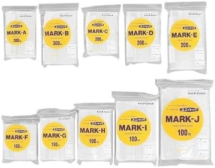 【容れもの売りわたす】セイニチ ファスナー付ポリ袋 ユニパック MARK-L（1容れもの/800枚入）大きさ：ファスナー下×袋巾×奥ふかさ粍/480×340×0.04 4909767162425